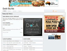 Tablet Screenshot of dotabuilds.com